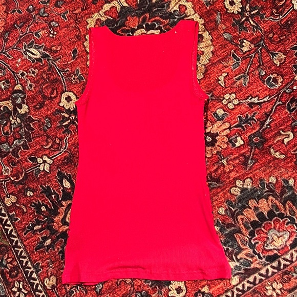 NWT -RED SEQUINS FRONT, SZ-L SLEEVELESS CAMISOLE by SCARLET BLVD - Picture 8 of 11